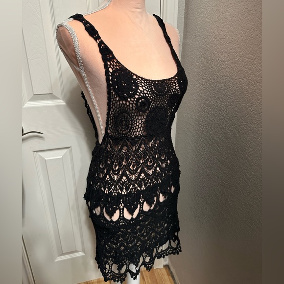 Girls Crochet Tank Cover Up Dress main image 0